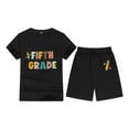 thumbnail image 4 of WRTFVZA Back to School Outfits for Girls T Shirt and Shorts Graphic Clothes T-shirt and Shorts Combination for 2-13 Years Old, 4 of 4