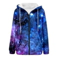 thumbnail image 4 of EliteGoogv Women Hoodies Zip Up Sweatshirt For Women Womens Zip Up Hoodies Fleece Lined Graphic Jacket For Women Casual Pullover Hoodie With Print Long Sleeve Autumn Outerwear Top, 4 of 5