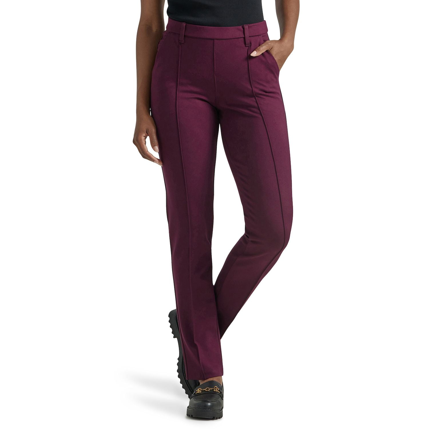 Lee Women's Straight Leg Woven Pant - Walmart.com