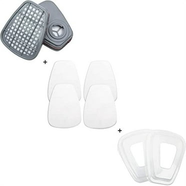 Tesoro Moda Replacement Carbon Filters for Respirator Masks | Protective Air Filtration Cotton Layering with Canisters for Painting, Carpentry, Outdoor Landscaping, and DIY Projects