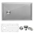 thumbnail image 6 of Ruvati 30-inch Slope Bottom Offset Drain Undermount Kitchen Sink Single Bowl, 6 of 11
