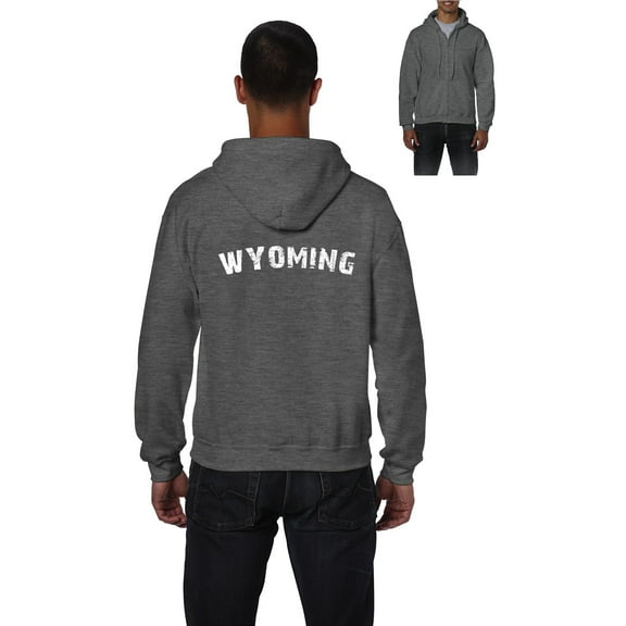 IWPF - Men's Sweatshirt Full-Zip Pullover - Wyoming
