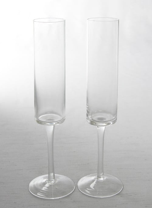 cylinder flute glasses