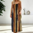 thumbnail image 7 of Nmnitkp Women's Dresses Sleeveless Spaghetti Strap Backless Abstract Stripe Print Maxi Dress, Boho Dresses Casual Loose Fit Summer Beach Vacation Loungewear Dress Multicolor,S, 7 of 7