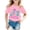 Pink, variant on Kiijoy Toddler Girls Birthday T-Shirt Graphic Short Sleeve Crew Neck T Shirt, Sizes 1-2