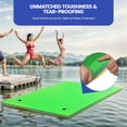thumbnail image 5 of ModFusion Large Green Floating Water Mat, Three Layer, 9x6 feet XPE Foam Swimming  Pad, for Lakes, 5 of 7