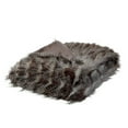 thumbnail image 3 of Legrand Faux Feather Fur Throw - Reverse Micromink, Extra Soft 50" x 60", Dark Grey, 3 of 9