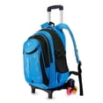 thumbnail image 4 of Trolley Backpack Creative 2-Wheel Splash Proof Rolling Backpack School Bookbag, 4 of 10