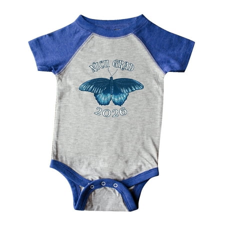 

Inktastic NICU Grad 2026 with Blue Butterfly Gift Baby Boy or Baby Girl Bodysuit
