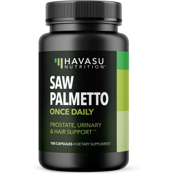 Havasu Saw Palmetto Capsules, Dietary Supplement for Men, 100 Count