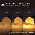 thumbnail image 2 of Reloj despertador Sound Machine Sunrise REACHER R7W de madera natural, 2 of 7