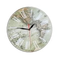 thumbnail image 2 of ruzhgo Old World Map Round Wall Clock Silent Non Ticking Battery Operated, 2 of 9