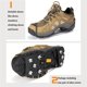 thumbnail image 5 of De Crampones De 8 Dientes, Tacos De Hielo Antideslizantes, Zapatos De Nieve Para Hielo, Empuñaduras De Punta, Zapatos, Tacos De Tracción Para Caminar En Nieve Y Hielo 1 Par Yuarrent OD008197-00, 5 of 7