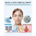 thumbnail image 6 of Vccoem Cervical Pillow for Neck Pain Relief, Ergonomic Hollow Design, Odorless Memory Foam Pillow for Sleeping, Orthopedic Contour Neck Support Pillows with Additional Pillowcase,(White Paired Gray), 6 of 12