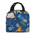thumbnail image 1 of Easygdp Dinosaur In Space Bolsa Térmica Premium - Tela Oxford Impermeable, Gran Capacidad, Bolsillo Frontal, Unisex para Trabajo, Escuela, Actividades al Aire Libre y Picnics, 1 of 8