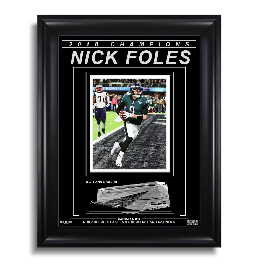 Nick Foles Philadelphia Eagles Super Bowl Lii Champions Laser