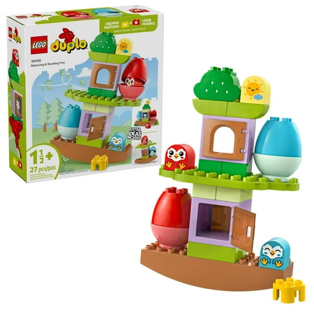 Lego Duplo My First Balancing &Amp; Stacking Tree Building Toy Playset - Preschool Learning &Amp; Educational Toy For Toddlers, Boys &Amp; Girls, Ages 1.5+ - Easter Basket Stuffer - 10440