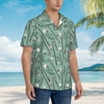 thumbnail image 3 of Fotbe golf equipment Camisa Hawaiana para Hombre Unisex – Camisa Casual de Verano con Botones de Manga Corta de Algodón y Lino,Large, 3 of 7