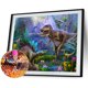 thumbnail image 2 of Kit de pintura de diamante 5D mosaico de diamante redondo completo de dinosaurio Hugtrwg Para estrenar, 2 of 9