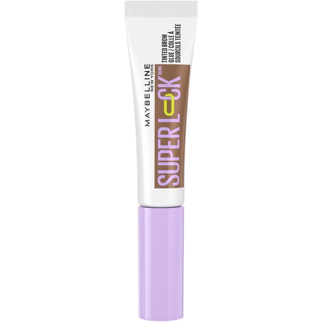 Colle à sourcils SuperLock de Maybelline, gel à sourcils transparent, tenue de 24 heures, medium brown ,7 ml