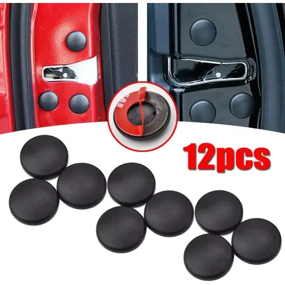 FINE MAKER 12 Pack Car Interior Door Lock Screw Protector Cover Cap Trim Accessories Screws