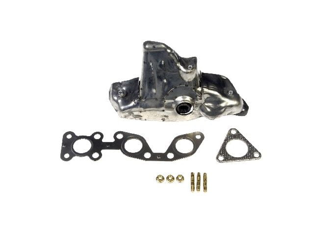Left Driver Side Exhaust Manifold with Manifold and Flange Gaskets  Compatible with 2000 2004 Nissan Xterra 3.3L V6 2001 2002 2003 