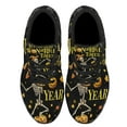 thumbnail image 2 of Halloween Skeleton Dancing Pumpkins It's The MoStWonderful Time Of The Year Shoes Sneakers Black Size 9, 2 of 7