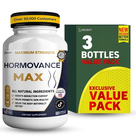 GreenVify Hormovance Max Dietary Supplement Capsules for Women – Daily Nutritional Supplement – Easy-to-Swallow Capsules