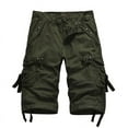 thumbnail image 3 of Summer Cargo Shorts Men Cotton Casual Outdoor Military Men's Shorts Multi-Pocket Fashion Calf-Length Pants Men Plus Size, 3 of 6