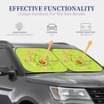 thumbnail image 4 of Daiia Avocado Keep Calm 2PCS Car Windshield Sun Shade, Foldable Sun Shield for Car Front Window, Auto Sun Blocker Visor Protector Universal for Truck SUV Pickup-Large, 4 of 7