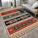 thumbnail image 2 of Alfombra estilo bohemio retro para sala de estar, sofá, decoración persa europea, alfombra antideslizante para puerta, alfombras para entrada de casa, bienvenida, 2 of 4