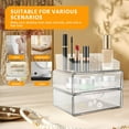 thumbnail image 5 of 3 Tier Clear Makeup Organizer with Drawer, Cosmetic Storage for Dresser Countertop and Bathroom Vanity, Beauty Holder for Lipstick Brush Skincare Organize Cosmetics and Beauty Supplies, 5 of 10