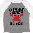 thumbnail image 4 of Inktastic Grandma Grandpa Love Me Boys Boys or Girls Long Sleeve Baby Bodysuit, 4 of 5