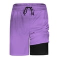 thumbnail image 2 of Ahabrexf Mens Dress Pants for Men Double Layer Quick-Dry Swim Trunks Elastic Waist Swimwear, 2 of 6