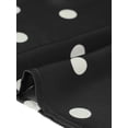 thumbnail image 6 of DARING DIVA Women's Polka Dots Short Sleeve Crew Neck Casual Belted Midi Dress M Black, 6 of 6