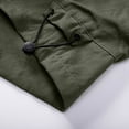 thumbnail image 6 of HOOMEUMY Mens Cargo Shorts Lightweight Solid Color Summer Comfy Elastic Waist Baseball Basketball Short Pants with Pockets Army Green XXXL, 6 of 9