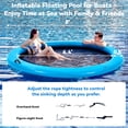 thumbnail image 3 of Danrelax 8FT Sunchill Round Inflatable Float Ring for Adults, Heavy Duty Hammock Pool Lounger with Pump, for Lake, Ocean & Pool, 3 of 8