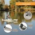 thumbnail image 6 of Lifetime Stealth Angler 11 ft Sit-on-Top Fishing Kayak, Sandstone (90514), 6 of 11