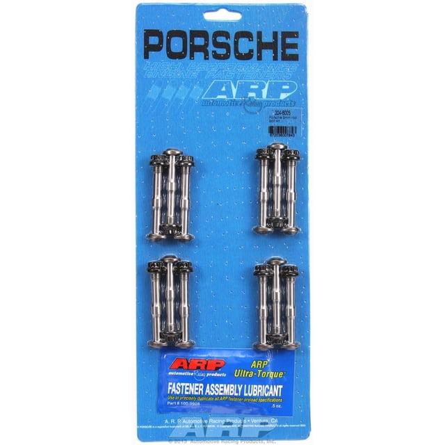 ARP Auto Racing Connecting Rod Bolt 204-6005 For Use With Porsche 911/930 Turbo/933; Reference Head Type ARP K Style; 220000 PSI Tensile Strength; With Wav-Loc; Polished; ARP2000 Steel; Set of 12