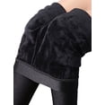 thumbnail image 6 of YouLoveIt Women's Winter Leggings Thermal Pants Leggings Winter Thick Velvet Pants Warm Slim Leggings, Black, 6 of 8