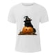 thumbnail image 4 of Blusas y camisas de manga corta y cuello redondo para hombre. Blusas/camisetas de manga corta con cuello redondo y estampado de Halloween para hombre. Blusa para hombre., 4 of 5