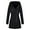 Black, variant on Leather Jacket Coat Plus Size Women Winter Woolen Long Overcoat Outwear