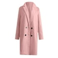 thumbnail image 4 of Scyoekwg Women Coats and Jackets Fashion Plus Size Warm Coat Cardigan Winter Solid Long Sleeve Outerwear Tops Warm Clothes Pink S, 4 of 5