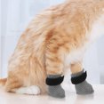 thumbnail image 2 of ColoMX 4 Uds. De manoplas para gatos, cubiertas de garras antiarañazos, zapatos para gatos, manoplas para gatos, protectores de patas de gato reutilizables para el aseo del baño, 2 of 8