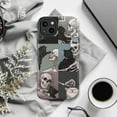 thumbnail image 6 of Gothic Skeleton & Black Cat Collage Phone Case, Whimsical Dark Humor Aesthetic, Durable Protective Phone Cover for iPhone 16 15 14 13 12 11 Mini Pro Max, 6 of 6