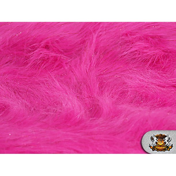 Find here online price details of companies selling faux fur fabric. faux fur long pile sparkling tinsel fuchsia fabric 58 w sold by the yard