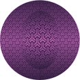 thumbnail image 1 of Ahgly Company Machine Washable Indoor Round Transitional Dark Orchid Purple Area Rugs, 5' Round, 1 of 7