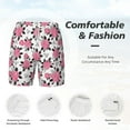 thumbnail image 5 of Lsque Mens Swim Trunks Rose Flowers Pattern - Bathing Suit Compression Liner - Beach Swim Shorts Swimwear - (S-3XL) - Stretch Quick Dry -X-Large, 5 of 9