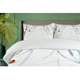 thumbnail image 4 of Ambesonne Black White Duvet Cover Sets, Woods Bullfinches, 2-King, Pale Grey White, 4 of 7