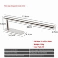 thumbnail image 2 of Silver Toilet Paper Holder Drilling for Bathroom and Washroom Metal Toilet Paper Holder （33.6*9.5*2.7cm）, 2 of 5